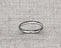 platinum wedding band 2mm organic textured surface ring