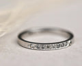 raw diamond look grey stones platinum ring detail