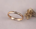 barleycorn engraved wedding ring 18ct rose gold 2mm handmade London