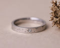 3mm star set diamond eternity ring in platinum
