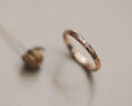 2mm olive leaf engraved wedding ring in 18ct rose gold