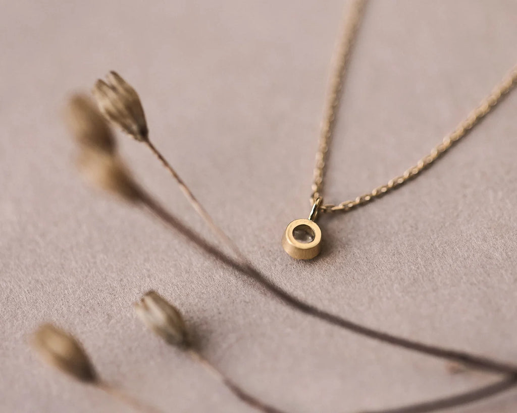 Rose-Cut Diamond Necklace in 18ct Gold (3mm)