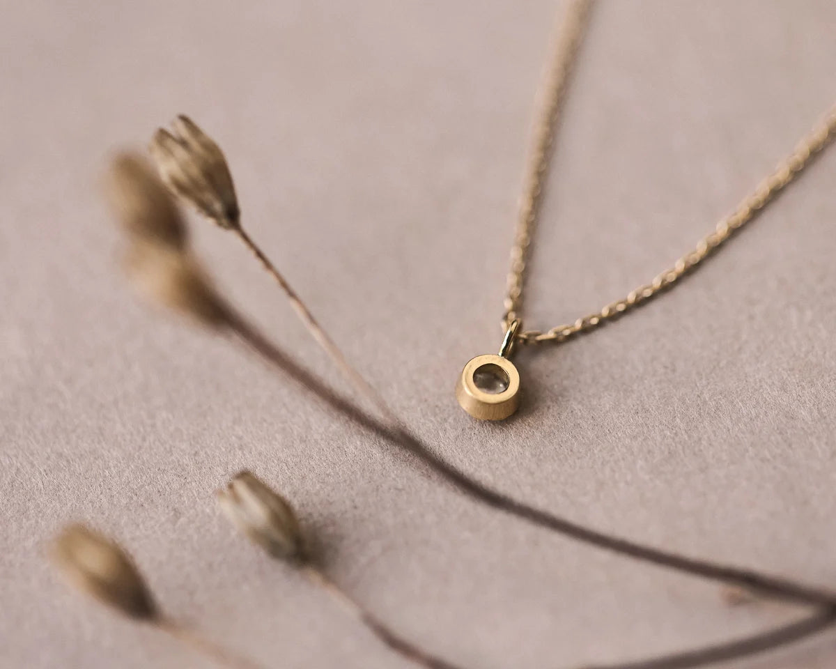 Rose-Cut Diamond Necklace in 18ct Gold (3mm)