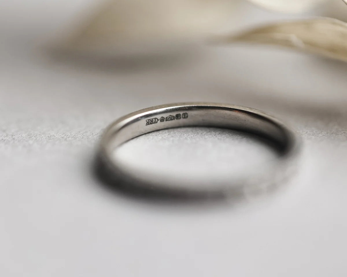 Pavé Rose-Cut Diamond Full Eternity Ring in Platinum with ‘Ad Infinitum’ Engraving (2mm)