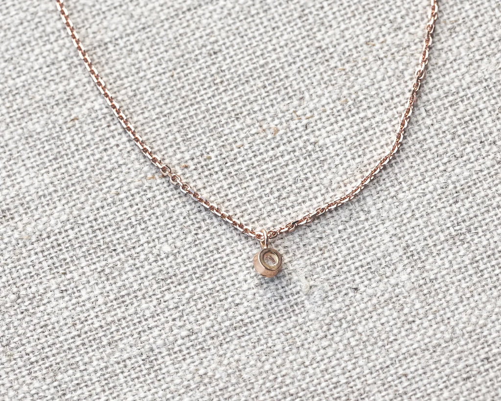 rose gold chain and pendant