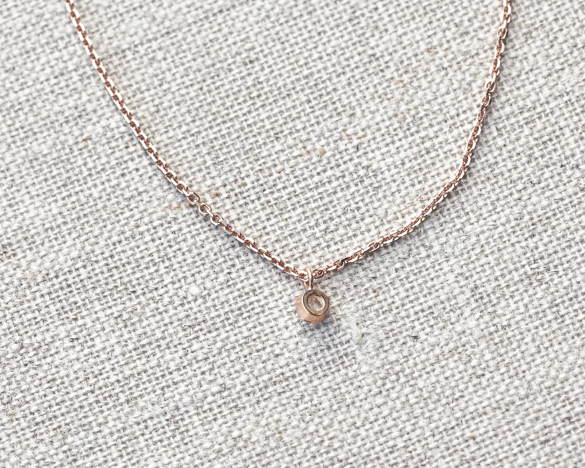 rose gold chain and pendant