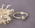 One-of-a-kind yellow-grey rose-cut diamond ring in 18ct yellow gold