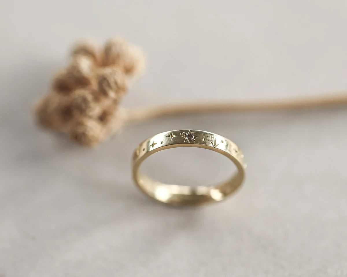 3mm Star Set Diamond Eternity Ring in 18ct Yellow Gold