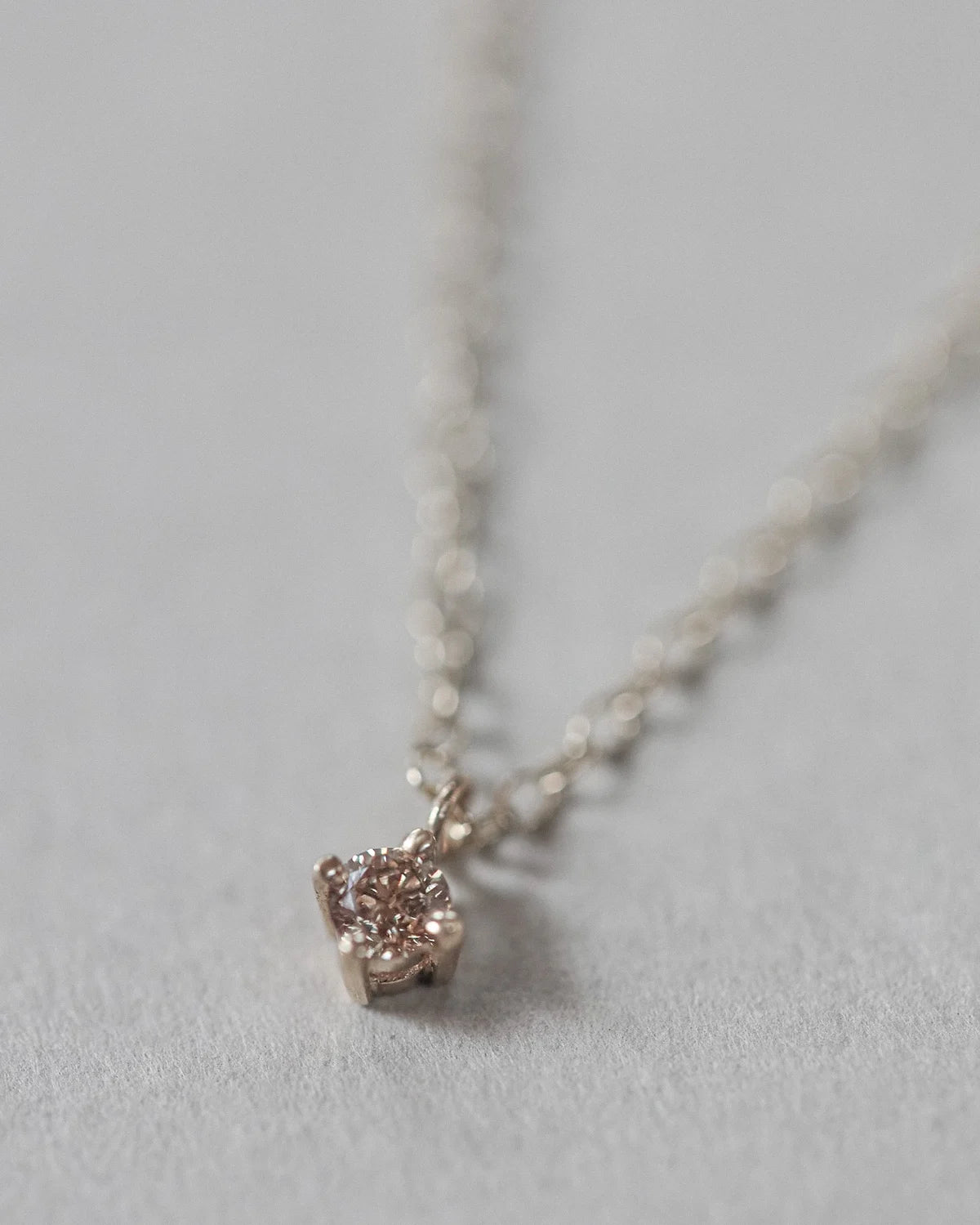 fine gold chain minimalist diamond necklace 9ct gold