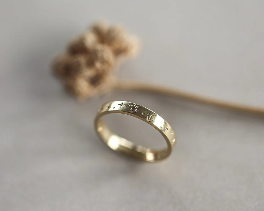 3mm Star Set Diamond Eternity Ring in 18ct Yellow Gold