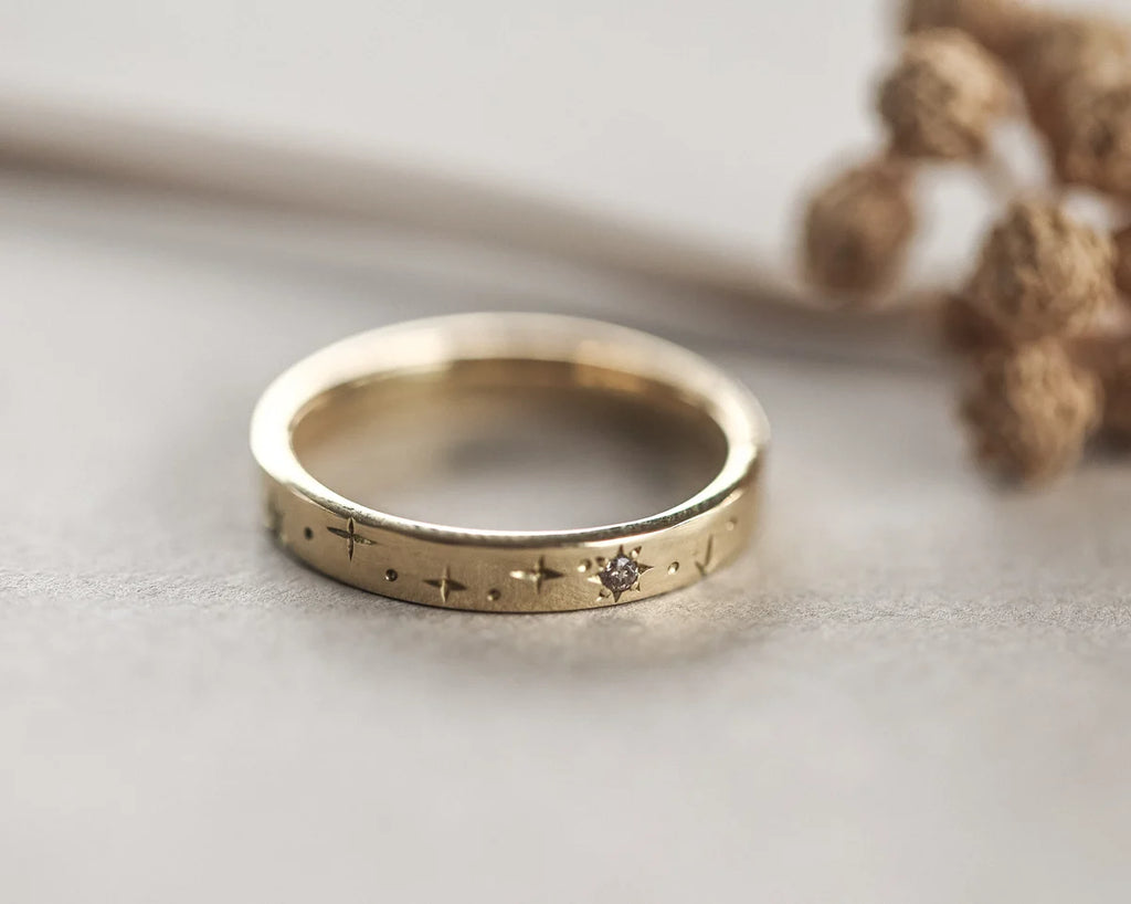 3mm Star Set Diamond Eternity Ring in 18ct Yellow Gold
