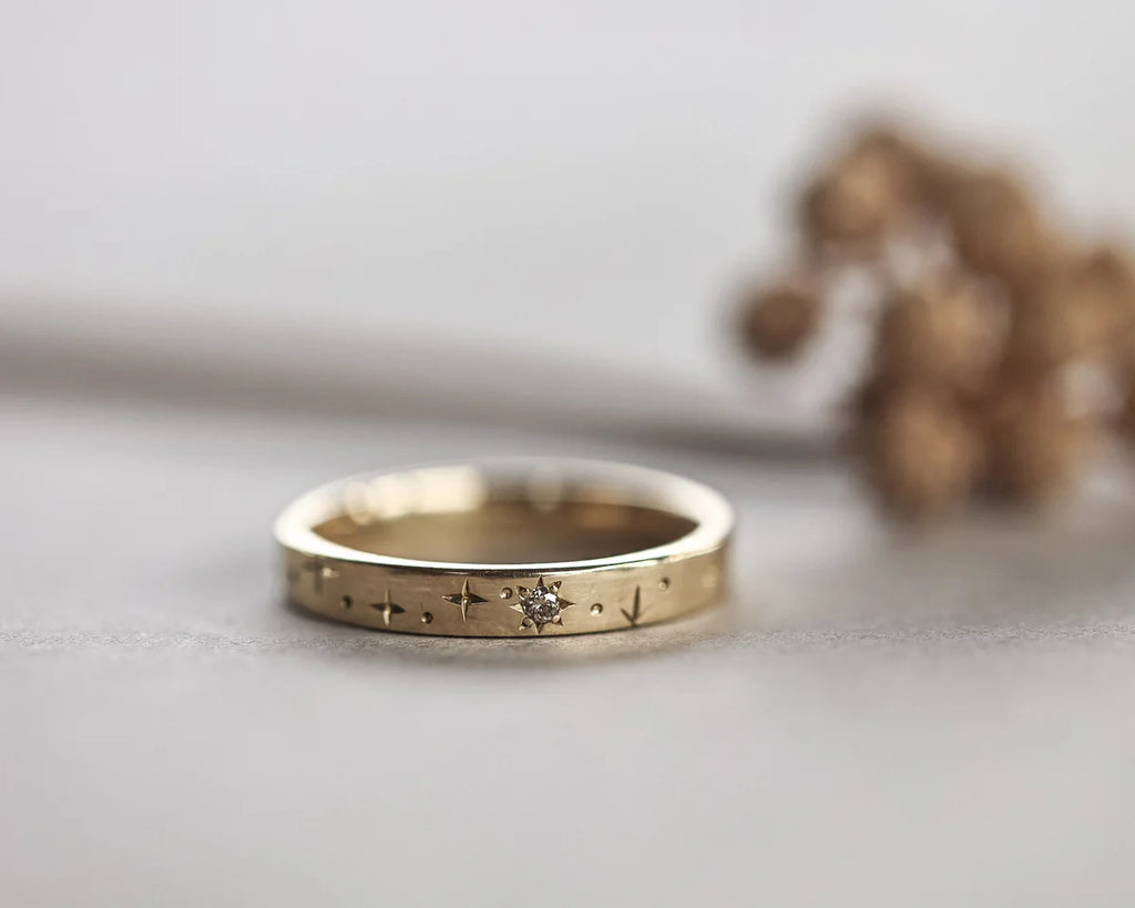 3mm Star Set Diamond Eternity Ring in 18ct Yellow Gold