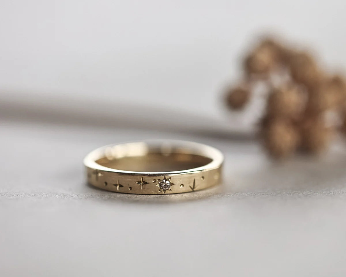 3mm Star Set Diamond Eternity Ring in 18ct Yellow Gold