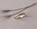 1. 5mm olive leaf engraved wedding ring in 18ct yellow gold