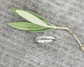 platinum wedding band 3mm olive leaf design minimalist ring