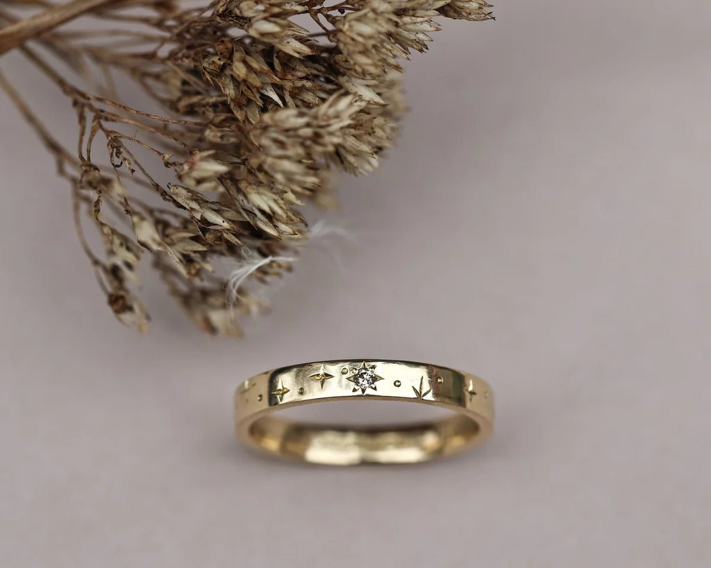 3mm Star Set Diamond Eternity Ring in 18ct Yellow Gold