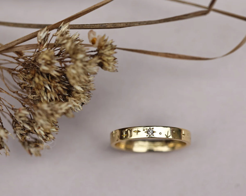 3mm Star Set Diamond Eternity Ring in 18ct Yellow Gold