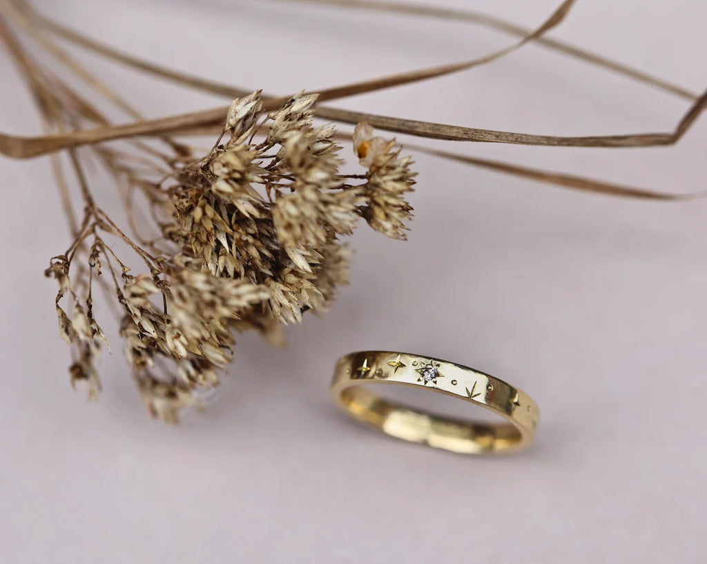 3mm Star Set Diamond Eternity Ring in 18ct Yellow Gold
