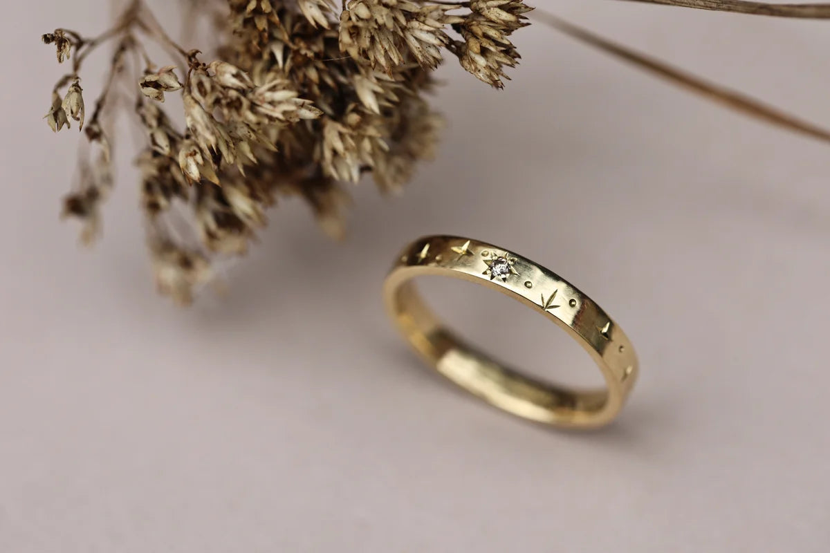 3mm Star Set Diamond Eternity Ring in 18ct Yellow Gold