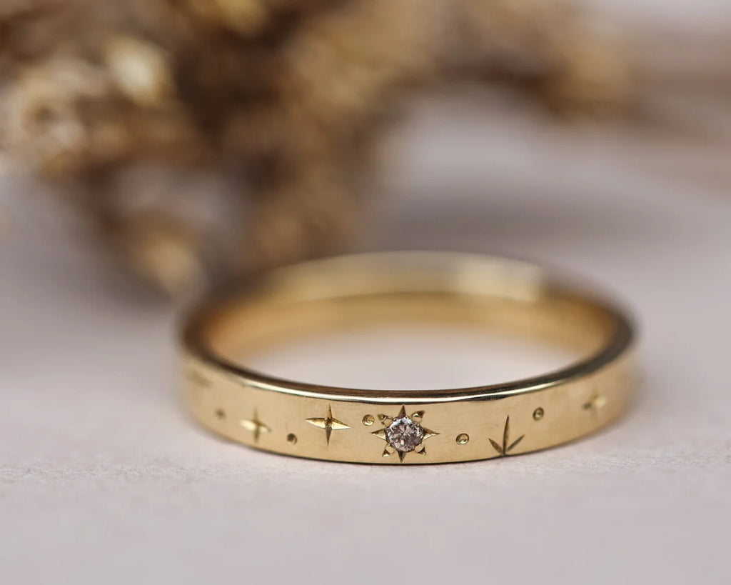 3mm Star Set Diamond Eternity Ring in 18ct Yellow Gold