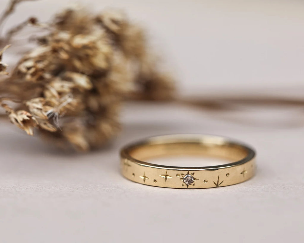 3mm Star Set Diamond Eternity Ring in 18ct Yellow Gold
