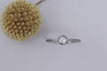 rose cut diamond ring milled edge band platinum 4mm handmade London